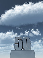 Image showing fifty