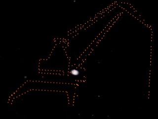 Image showing crane in the dark