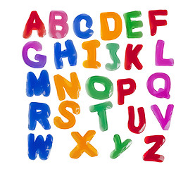 Image showing Jelly alphabets