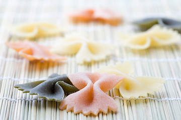 Image showing Butterfly-shaped pasta.