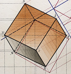 Image showing Cube, three dimensional shape