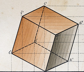 Image showing Cube, three dimensional shape