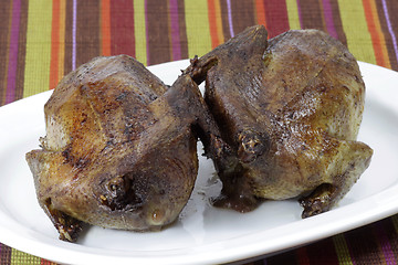 Image showing Fried pigeon