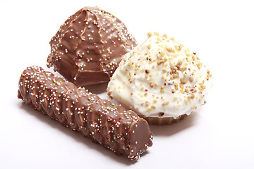 Image showing chocolate covered meringue confection