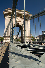 Image showing chain bridge in Budapest