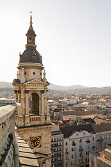Image showing Bell tower of basilica in Budapest