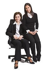 Image showing Two friend businesswomen