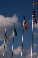 Image showing Four flags