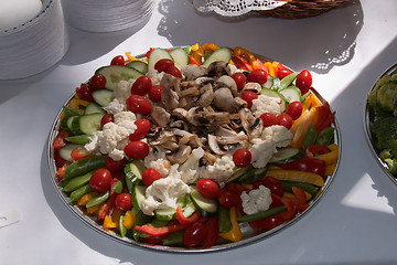 Image showing Vegetable platter