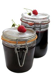 Image showing isolated raspberry jam