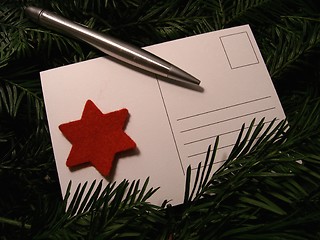 Image showing christmas post