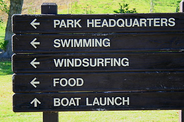 Image showing Park Directions