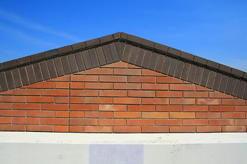 Image showing Brick Roof Peak