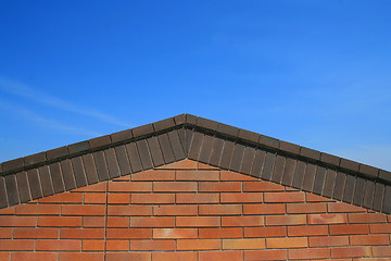 Image showing Brick Roof Peak