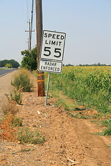 Image showing Speed Limit Road Sign