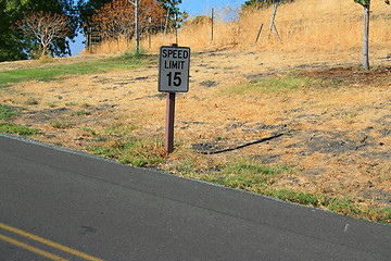 Image showing Speed Limit Road Sign