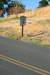 Image showing Speed Limit Road Sign