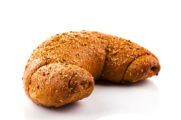 Image showing Bread on white background