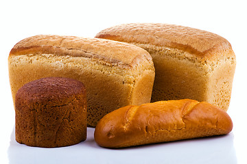 Image showing Bread on white background