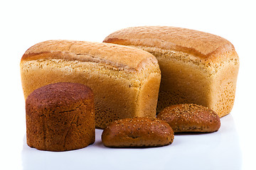 Image showing Bread on white background