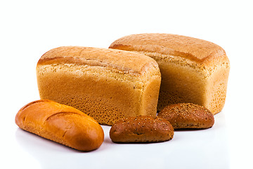 Image showing Bread on white background