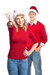Image showing Christmas couple