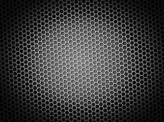 Image showing Honeycomb Background BW