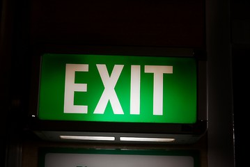 Image showing Exit