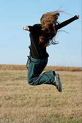 Image showing Girl Jumping