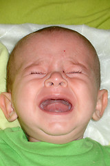 Image showing Baby crying