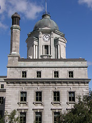 Image showing Clock Tower of the Old Post Office building in Quebec City