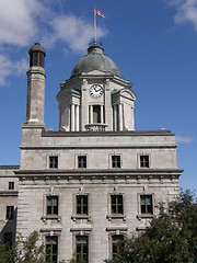 Image showing Clock Tower of the Old Post Office building in Quebec City