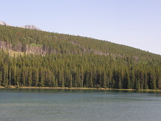 Image showing Lake Minnewanka In Banff National Park In Alberta