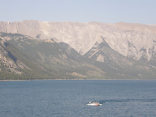 Image showing Lake Minnewanka In Banff National Park In Alberta