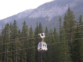 Image showing Gondola at Sulphur Mountain in Banff National Park