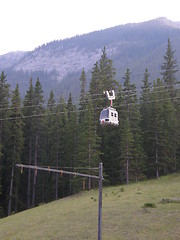 Image showing Gondola at Sulphur Mountain in Banff National Park