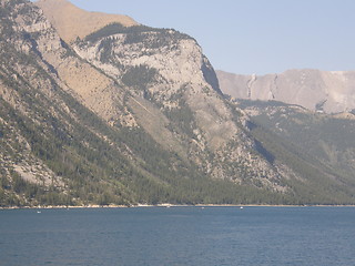 Image showing Lake Minnewanka In Banff National Park In Alberta