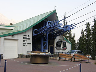 Image showing Gondola at Sulphur Mountain in Banff National Park