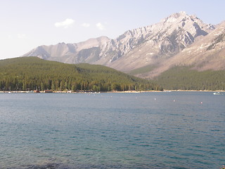 Image showing Lake Minnewanka In Banff National Park In Alberta