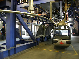 Image showing Gondola at Sulphur Mountain in Banff National Park