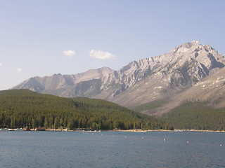 Image showing Lake Minnewanka In Banff National Park In Alberta