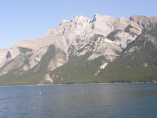 Image showing Lake Minnewanka In Banff National Park In Alberta