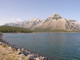 Image showing Lake Minnewanka In Banff National Park In Alberta