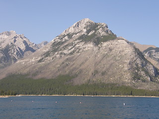 Image showing Lake Minnewanka In Banff National Park In Alberta