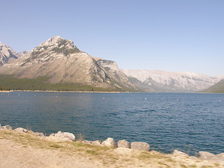 Image showing Lake Minnewanka In Banff National Park In Alberta