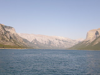 Image showing Lake Minnewanka In Banff National Park In Alberta