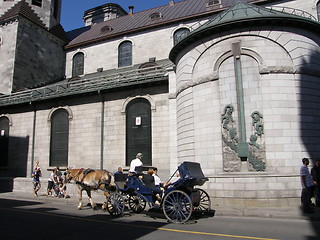 Image showing Notre Dame Basilica Cathedral in Quebec City