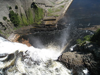 Image showing The Montmorency Falls in Quebec City