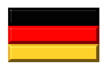 Image showing Germany 3d flag with realistic proportions