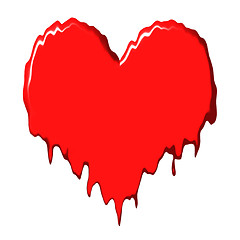 Image showing Melting heart